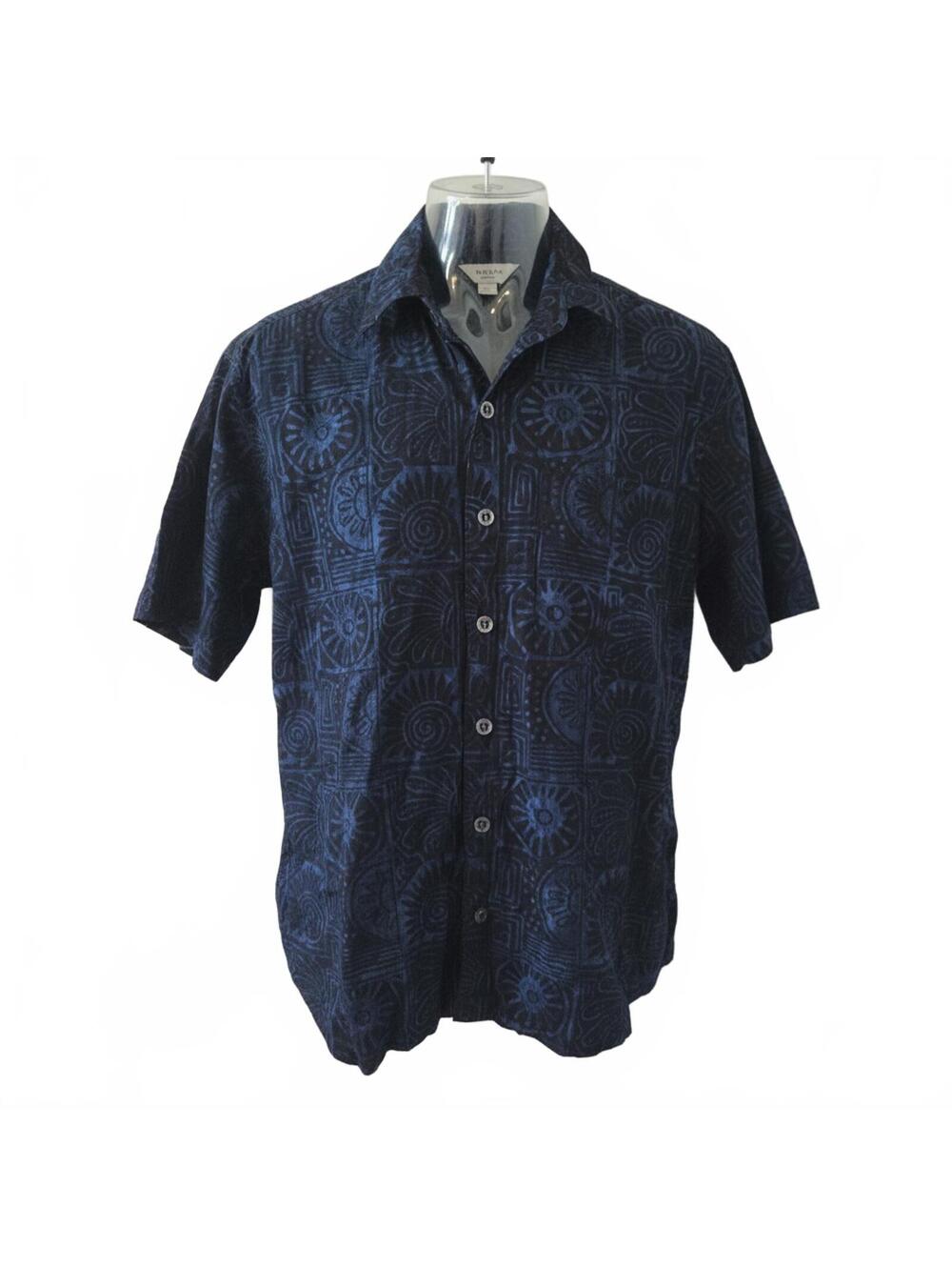 Johari West Natural Leisure Wear Men's Short Sleeve Shirt Size S